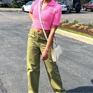 Women’s Levi Olive Green 94 Baggy Pants